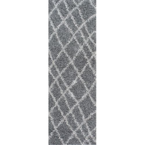  NuLOOM nuLOOM OZSG17A Alvera Easy Shag Rug, 5 3 x 7 6, White