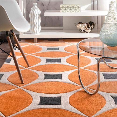  NuLOOM nuLOOM BHBC55A Hand Tufted Gabriela Area Rug, 5 x 8, Deep Orange