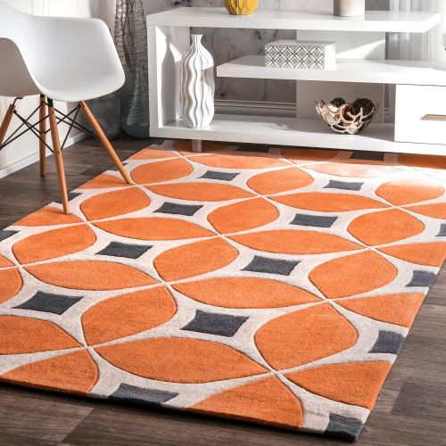  NuLOOM nuLOOM BHBC55A Hand Tufted Gabriela Area Rug, 5 x 8, Deep Orange