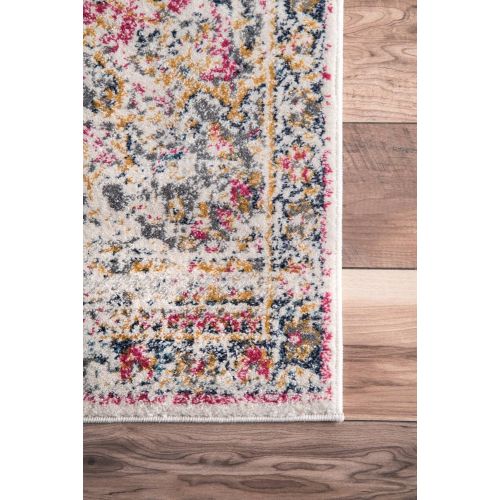  NuLOOM nuLOOM RZBD36B Medallion Leola Runner Rug, 2 8 x 8, Pink