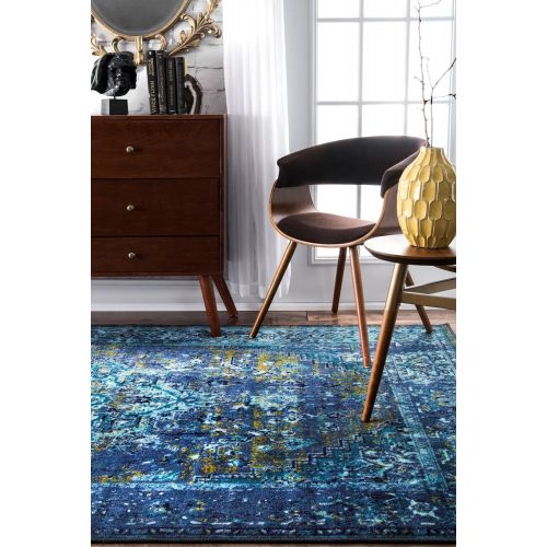  Rugs USA nuLOOM MCGZ01A Bohemian Reiko Area Rug, 5 x 8, Green