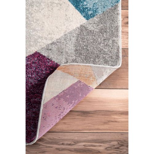 NuLOOM nuLOOM RZBD44A Multi Abstract Mosaic Anya Area Rug, 4 x 6, Multicolor