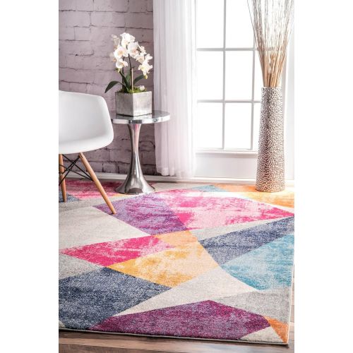  NuLOOM nuLOOM RZBD44A Multi Abstract Mosaic Anya Area Rug, 4 x 6, Multicolor