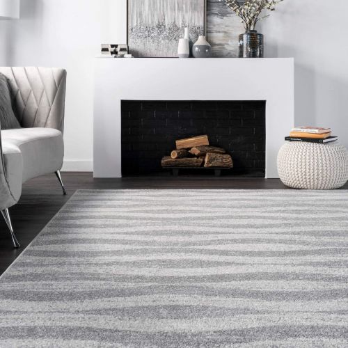  NuLOOM nuLOOM BDSM02A Contemporary Tristan Runner Rug, 2 5 x 9 5, Grey