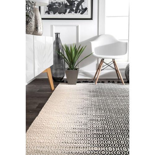  NuLOOM nuLOOM 200MTSK03A Raguel Fringe Area Rug, 5 x 8, Ivory