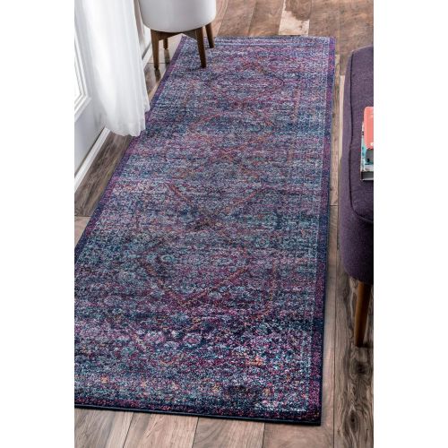  NuLOOM nuLOOM RZBD33A Medallion Rima Area Rug, 5 x 7 5, Blue