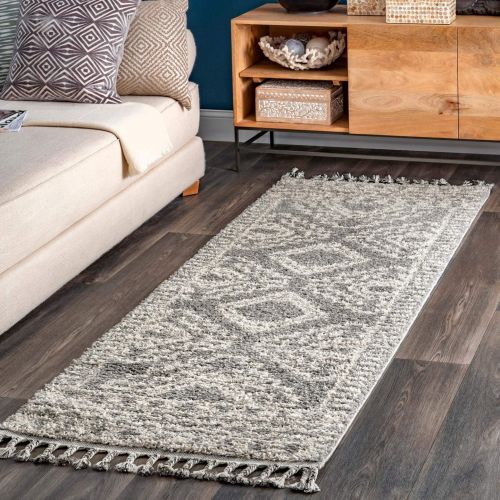  NuLOOM nuLOOM GCDI02A Vasiliki Moroccan Tribal Shag Rug, 6 7 x 9, Off White