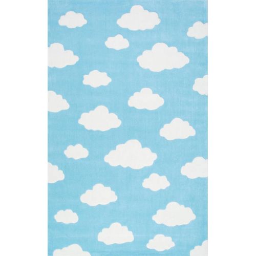  NuLOOM nuLOOM BHEV28A Hand Tufted Cloudy Sachiko Kids Rug, 3 6 x 5 6, Blue