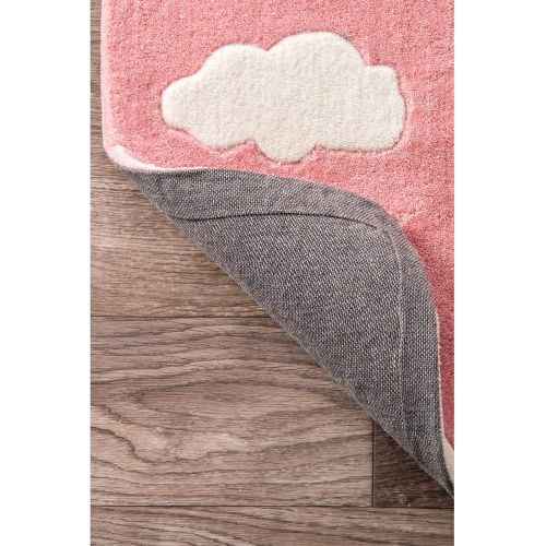  NuLOOM nuLOOM BHEV28A Hand Tufted Cloudy Sachiko Kids Rug, 3 6 x 5 6, Blue