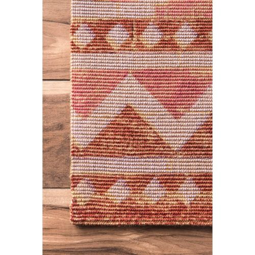  NuLOOM nuLOOM NCNT12A Dara Suzani Jute Rug, 5 x 8, Sunset