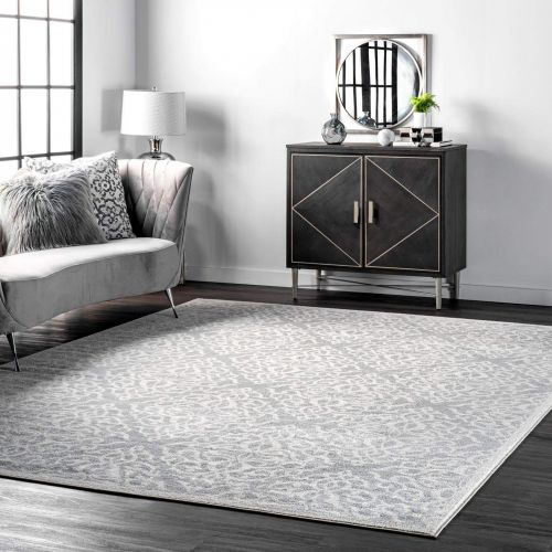  NuLOOM nuLOOM Machine Made Polly Area Rug, 7 10 x 10 10, Silver