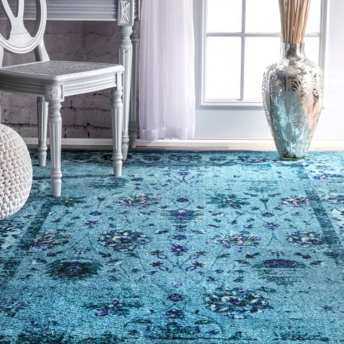  NuLOOM nuLOOM MCGZ02A Bohemian Tosha Area Rug, 5 x 8, Turquoise