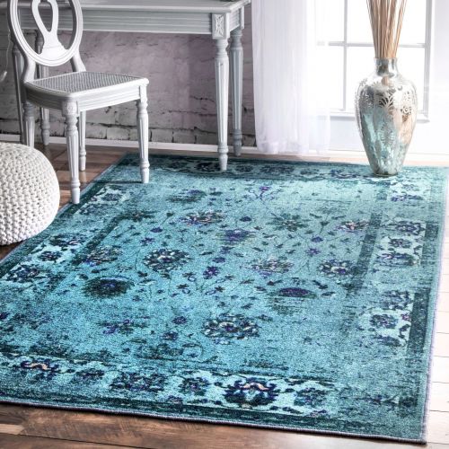  NuLOOM nuLOOM MCGZ02A Bohemian Tosha Area Rug, 5 x 8, Turquoise