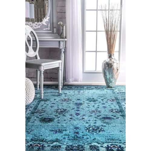  NuLOOM nuLOOM MCGZ02A Bohemian Tosha Area Rug, 5 x 8, Turquoise