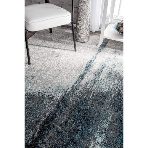  NuLOOM nuLOOM ECCR21A Noreen Abstract Area Rug, 8 x 10, Grey