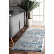 NuLOOM nuLOOM Vintage Persian Verona Runner Rug, 2 8 x 20, Blue