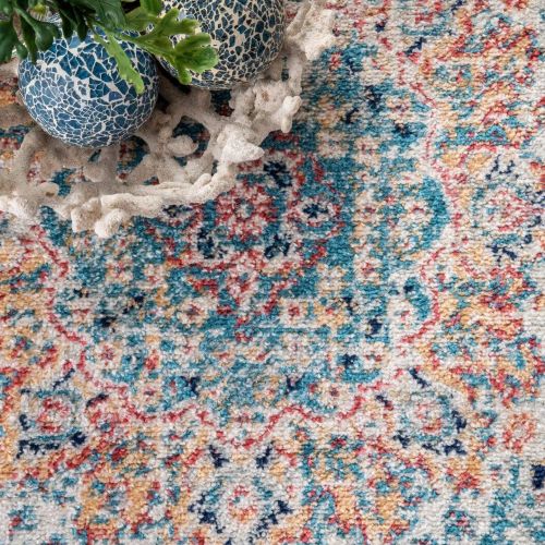  NuLOOM nuLOOM Vintage Persian Verona Runner Rug, 2 8 x 20, Blue