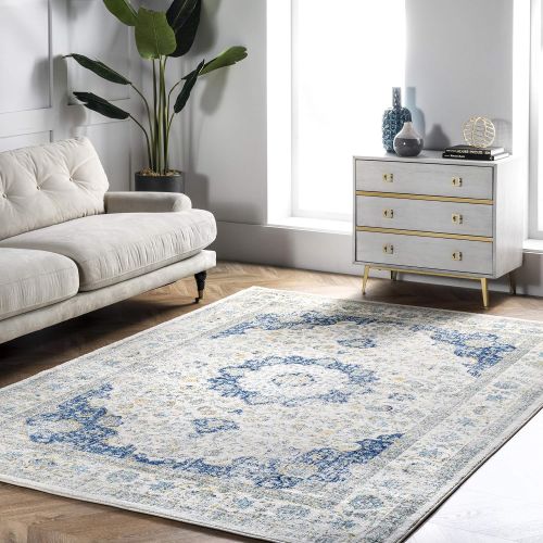  NuLOOM nuLOOM Vintage Persian Verona Runner Rug, 2 8 x 20, Blue