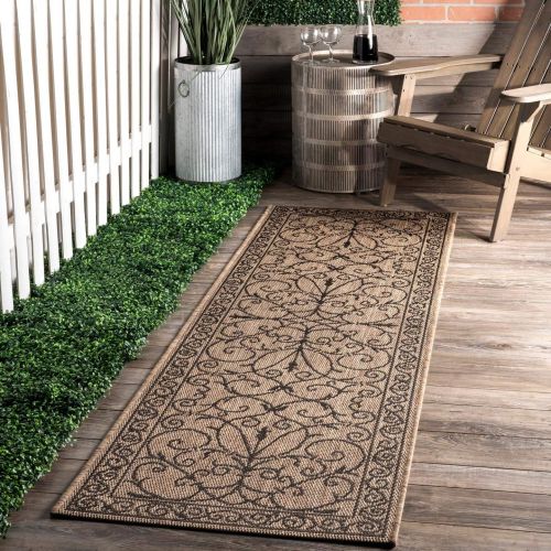  NuLOOM nuLOOM OWDN03B Kathleen Krem Outdoor Rug, 5 3 x 7 6, Brown