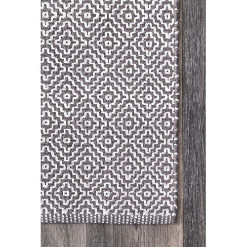  NuLOOM nuLOOM HMCO6C Handmade Lorretta Area Rug, 8 x 10, Grey