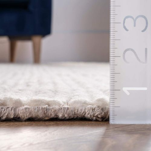  NuLOOM nuLOOM CB01 Handwoven Chunky Cable Wool Rug, 5 x 8, Off White