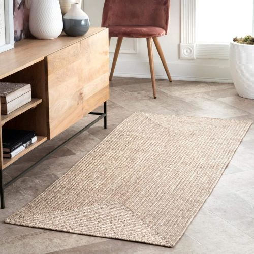  NuLOOM nuLOOM HJFV01C Braided Lefebvre Outdoor Rug, 5 x 8, Salt and Pepper