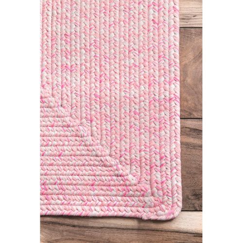  NuLOOM nuLOOM HJFV01C Braided Lefebvre Outdoor Rug, 5 x 8, Salt and Pepper