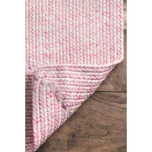  NuLOOM nuLOOM HJFV01C Braided Lefebvre Outdoor Rug, 5 x 8, Salt and Pepper