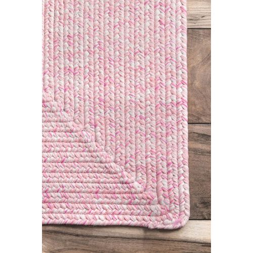  NuLOOM nuLOOM HJFV01C Braided Lefebvre Outdoor Rug, 5 x 8, Salt and Pepper