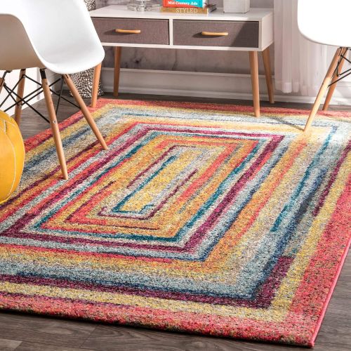  NuLOOM nuLOOM ECCR02A Hargis Labyrinth Runner Rug, 2 5 x 8, Multi