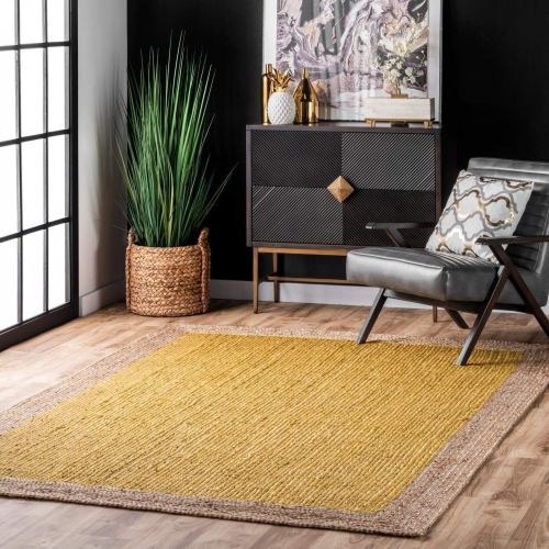  NuLOOM nuLOOM TAJT09E Hides Eleonora Jute Rug, 5 x 8, Grey