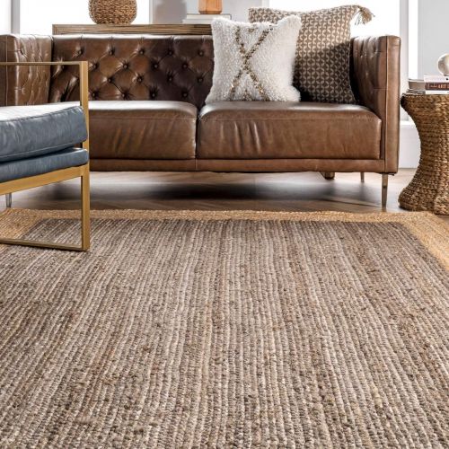  NuLOOM nuLOOM TAJT09E Hides Eleonora Jute Rug, 5 x 8, Grey