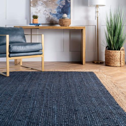  NuLOOM nuLOOM TAJT09E Hides Eleonora Jute Rug, 5 x 8, Grey