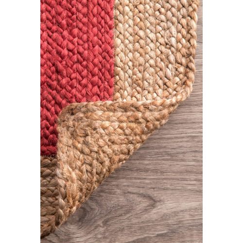  NuLOOM nuLOOM TAJT09E Hides Eleonora Jute Rug, 5 x 8, Grey