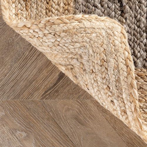  NuLOOM nuLOOM TAJT09E Hides Eleonora Jute Rug, 5 x 8, Grey