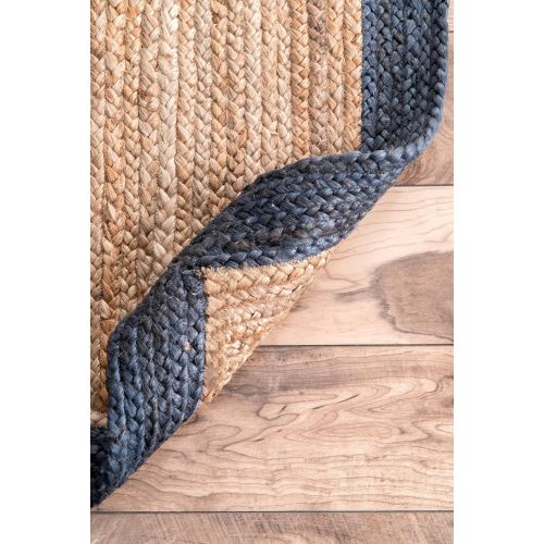  NuLOOM nuLOOM TAJT09E Hides Eleonora Jute Rug, 5 x 8, Grey