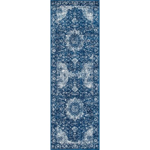  NuLOOM nuLOOM Vintage Persian Verona Runner Rug, 2 8 x 12, Blue