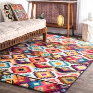 NuLOOM nuLOOM ECCR04A Lizmar Retro Area Rug, 5 x 8, Multi