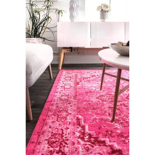  NuLOOM nuLOOM MCGZ01B Bohemian Reiko Area Rug, 5 x 8, Pink