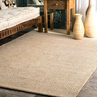 NuLOOM Hand Woven Casual Solid Cotton Area Rug