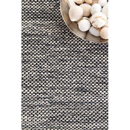  NuLOOM Hand Woven Casual Solid Cotton Area Rug