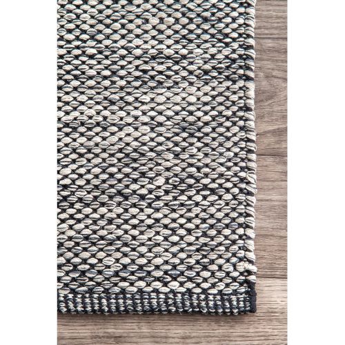  NuLOOM Hand Woven Casual Solid Cotton Area Rug