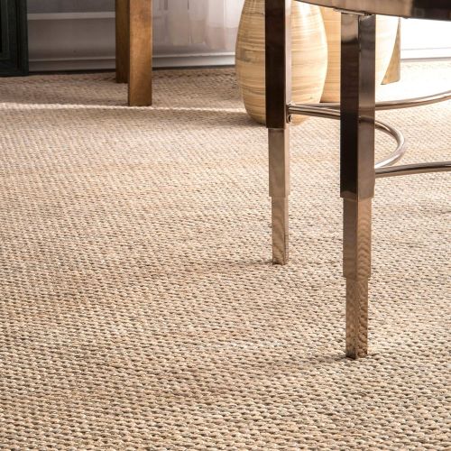  NuLOOM Hand Woven Casual Solid Cotton Area Rug