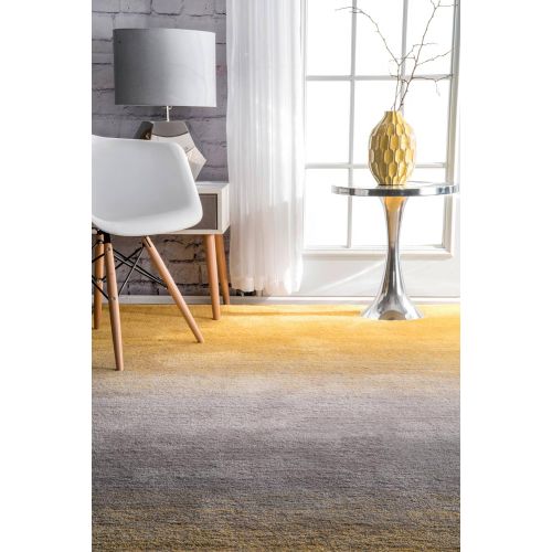  NuLOOM nuLOOM HJOS01A Hand Tufted Ombre Shag Rug, 5 x 8, Yellow