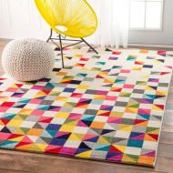 NuLOOM nuLOOM Contemporary Geometric Triangle Mosaic Area Rugs, 5 x 8, Multicolor