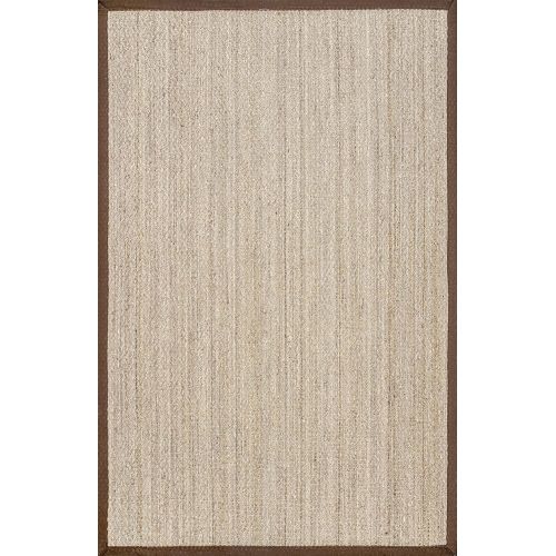  NuLOOM nuLOOM Elijah Seagrass with Border Area Rug, Beige, 6 x 9