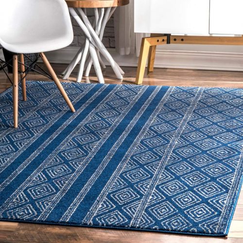  NuLOOM nuLOOM Grey Sarina Diamonds Rug, 5 Feet by 7 Feet 5 Inches