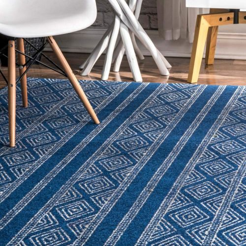  NuLOOM nuLOOM Grey Sarina Diamonds Rug, 5 Feet by 7 Feet 5 Inches