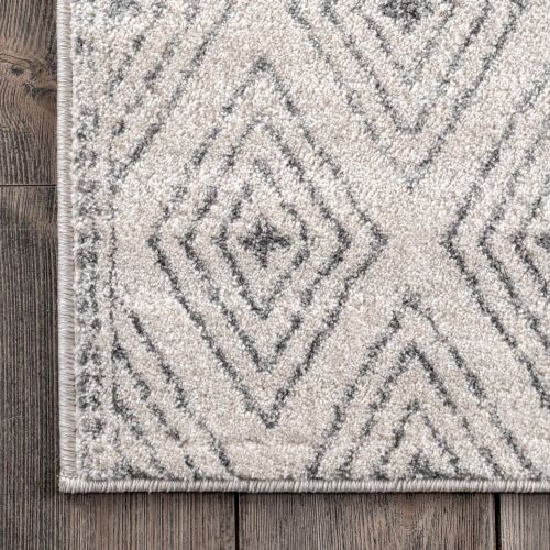  NuLOOM nuLOOM Grey Sarina Diamonds Rug, 5 Feet by 7 Feet 5 Inches