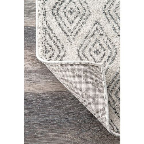  NuLOOM nuLOOM Grey Sarina Diamonds Rug, 5 Feet by 7 Feet 5 Inches